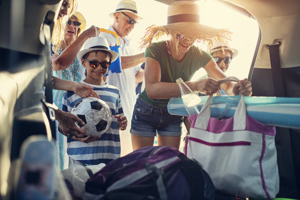 This family is packing up for a summer escape